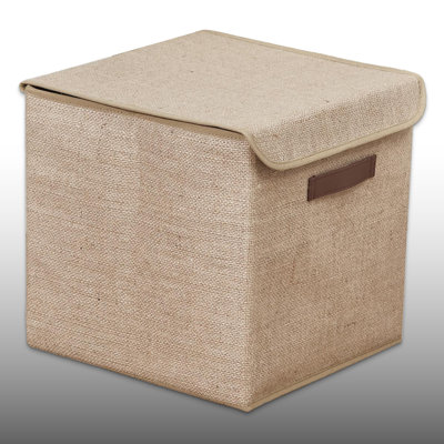 100% Jute Cubby Minimalist Felt Storage Box