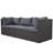Outdoor Patio Rectangle Daybed With Retractable Canopy-1373871691