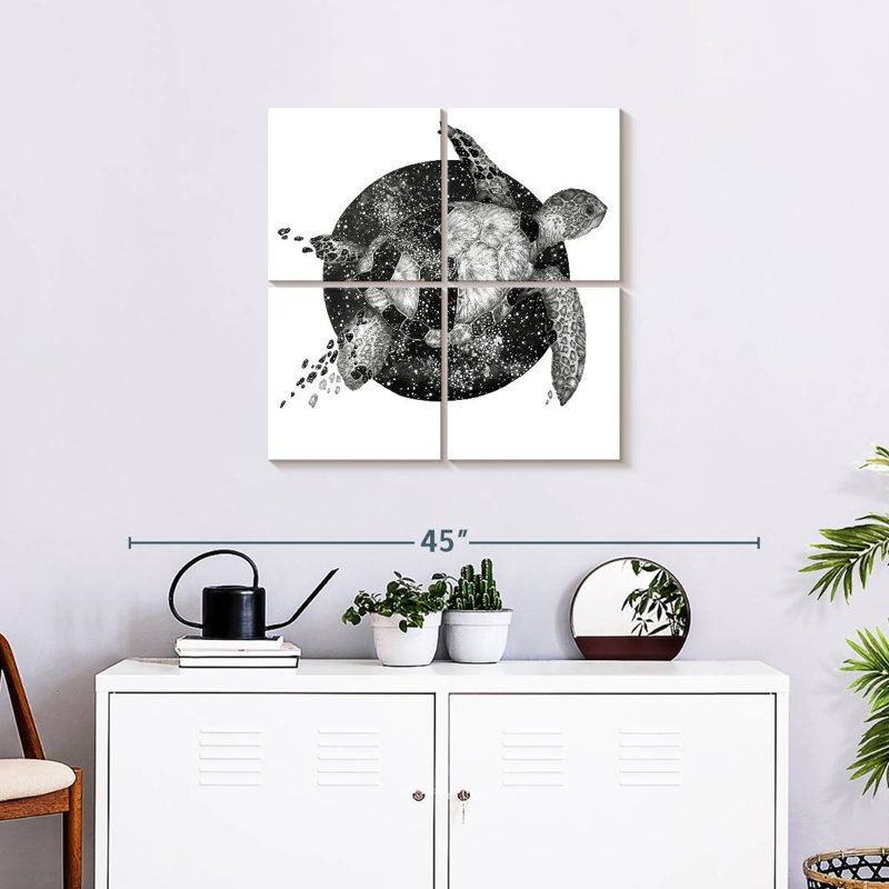 Brampt Cosmic Sea Turtle, 26" H x 26" W