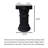 Solid Black Roman Column Floor Ornament
