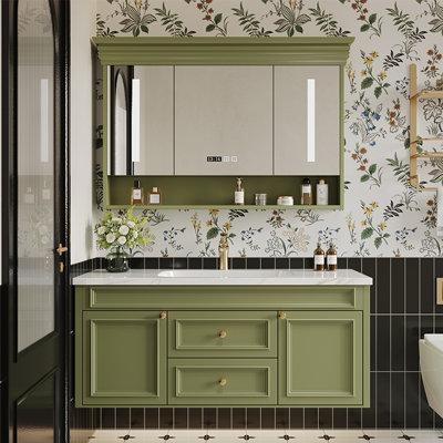 American-style light luxury bathroom cabinet