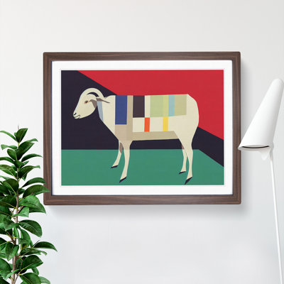 Abstract Goat - Single Picture Frame Print