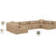 Canapé modulaire en similicuir 6 pièces Houswerth-94884337