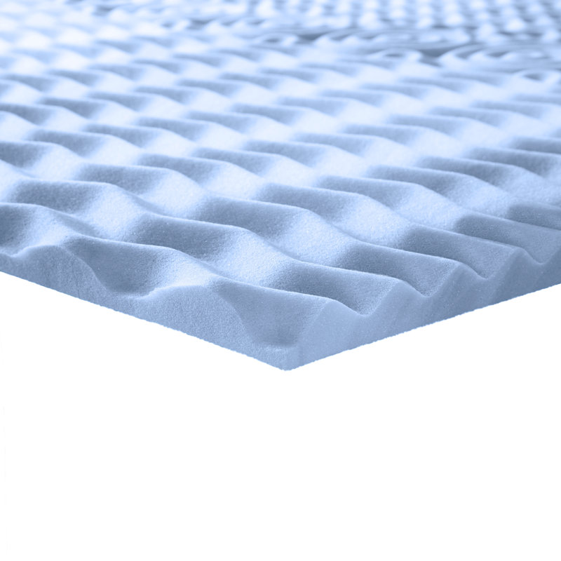 Twin XL Blue Cooling Memory Foam Mattress Topper