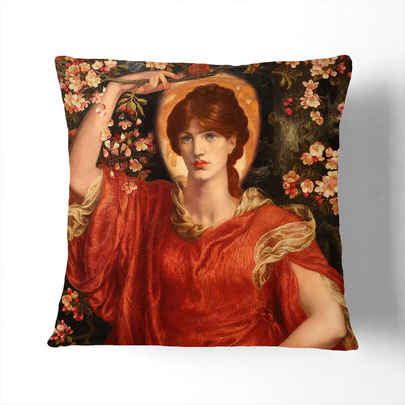 A Vision of Fiammetta Scatter Cushion, 40cm H x 40cm W x 15cm D, Stone