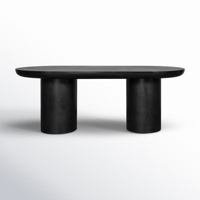 Ansel 39.37'' Concrete Outdoor Dining Table