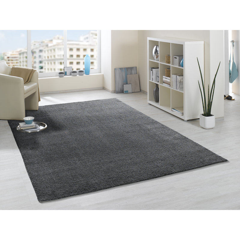 Solid Colour Shag Area Rug, Rectangular 80 x 150cm