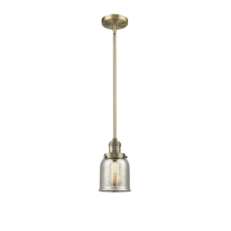 Hardison 1 - Light Single Pendant, Oil Rubbed Bronze, Silver Mercury