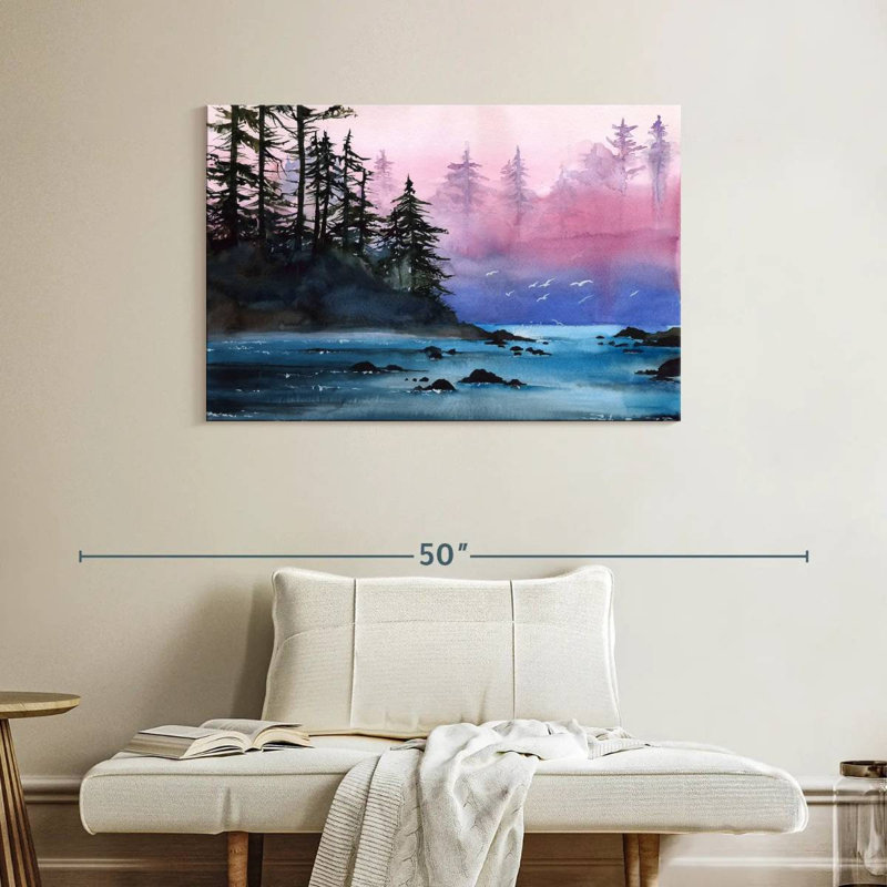 Alvord Misty Forest River, H 26 po x l 39 po