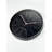 Modern Decorative Wall Clock, Black & Pink, 13.8 x 13.8 inches | 100% Plastic Frame with Real Glass Cover, Thickness: 1.8 inches | Stylish Home Decor for Living Room, Bedroom & Office, Eye-Catching Design-105527807