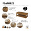Four Leg Coffee Table with Storage-311842238