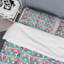 Multicolor Doodle Geometric - Ensemble de housse de couette à motif-1219342517