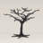 ORNAMENT TREES Matte Black Metal Ornament Tree