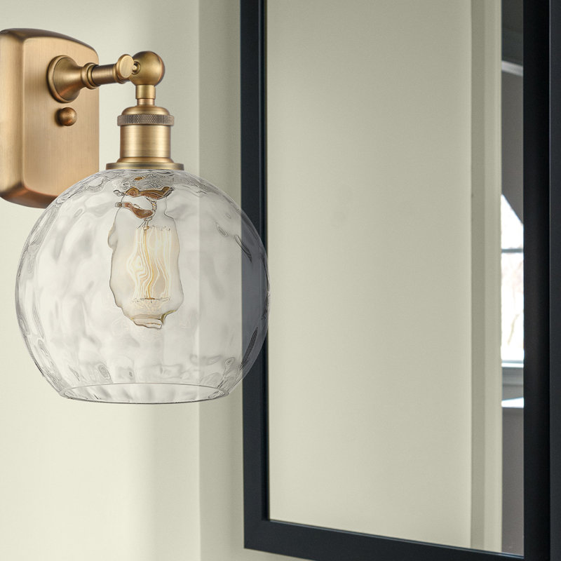 Shauna Armed Sconce, Led, Brushed Brass