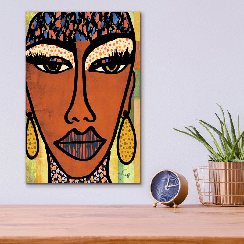 «Empowered» par Yass Naffas Designs, art mural en verre acrylique, H 16 po x l 12 po x P 0,13 po