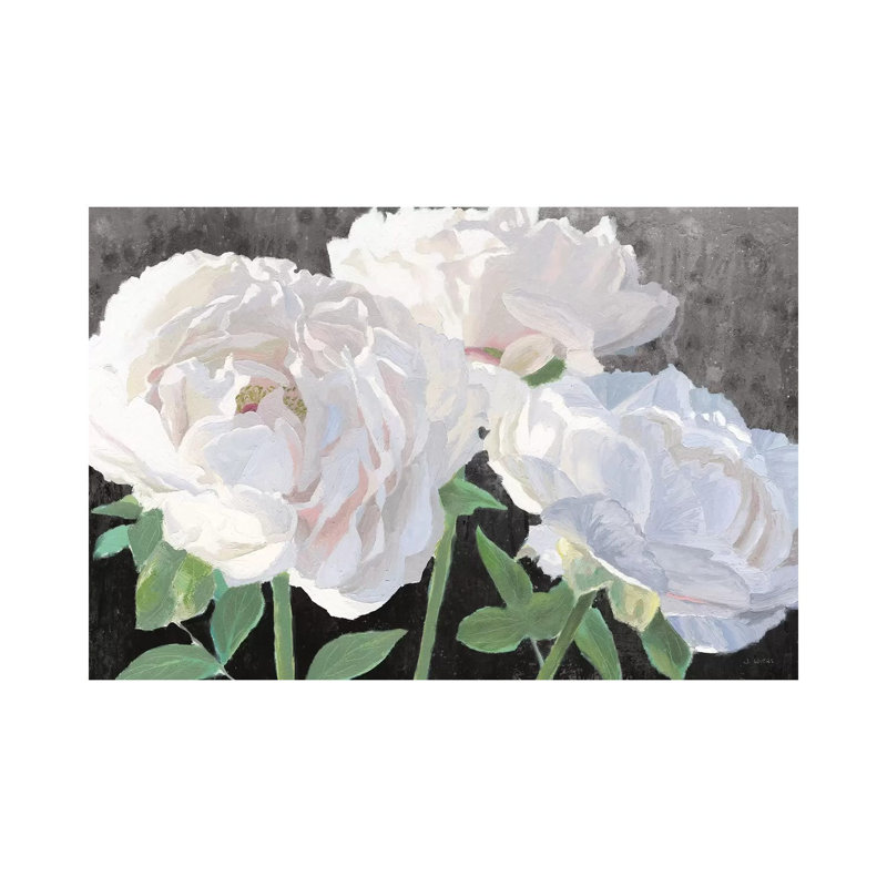 Essence Of June I Black by James Wiens - Wrapped Canvas Print, 20.32 cm H x 30.48 cm W