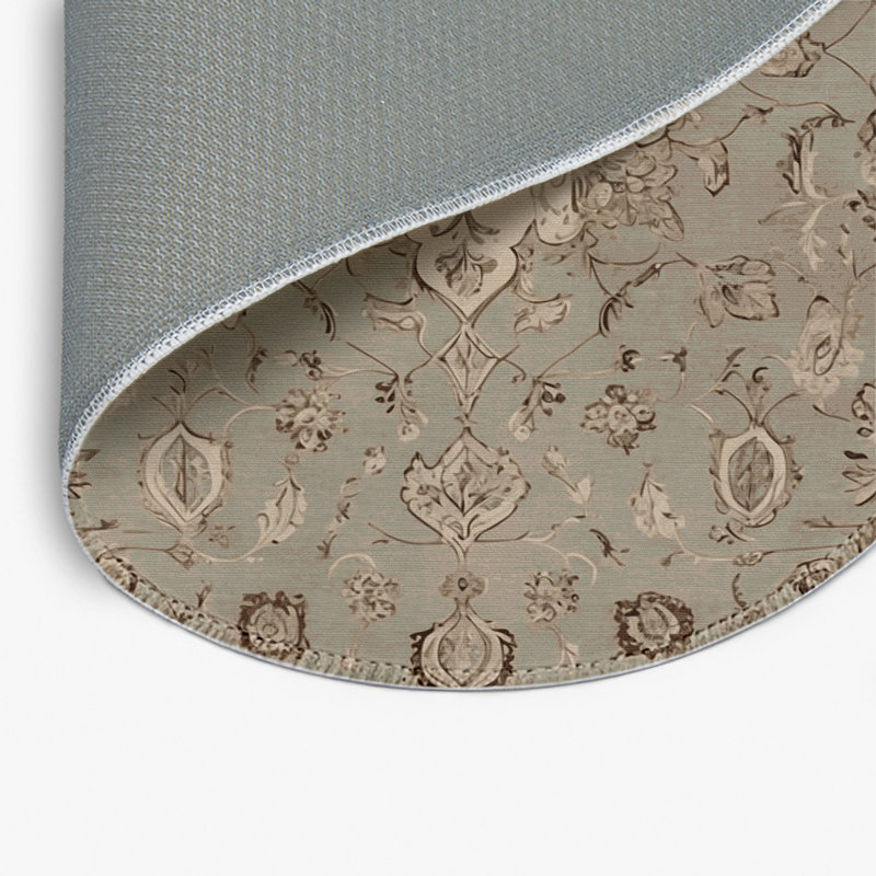 Tapis intérieur et extérieur gris Transport, Rond 5 pi