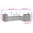 Vidaxl Garden Sofa Set Gray, Dark Gray