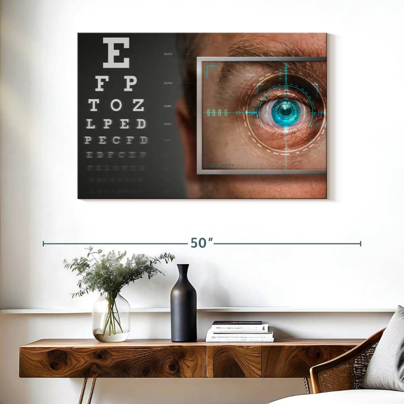Alcaraz Blue Vision, 26" H x 39" W