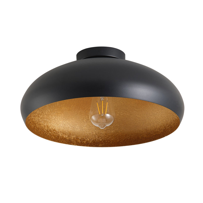 Plafonnier réglable en fer 1 lumière sable noir