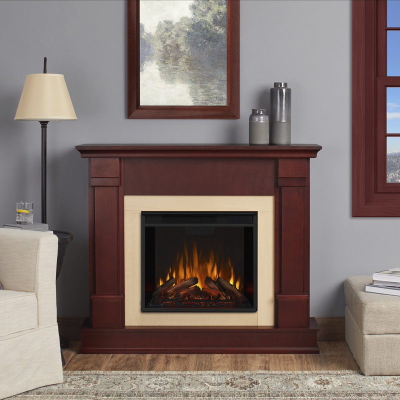 Silverton 48" Electric Fireplace by Real Flame, White