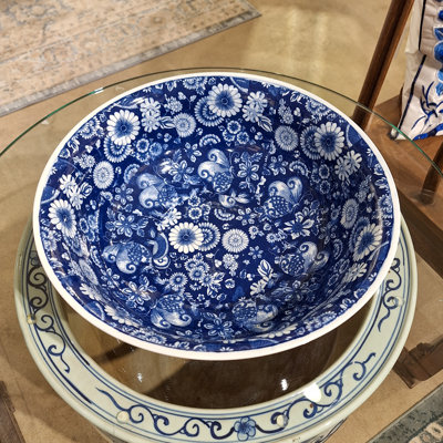 Porcelain China Decorative Bowl - Set of 1