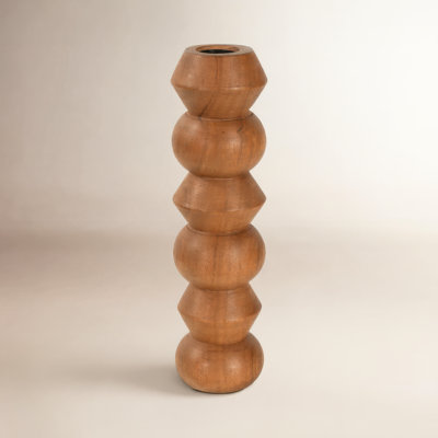 Wood Candlestick Holder