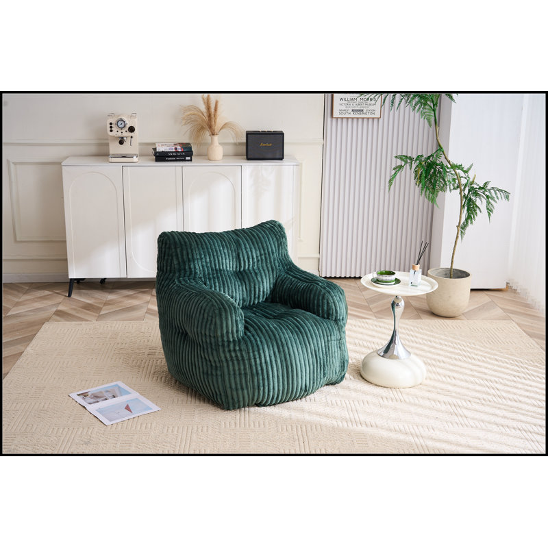 Fauteuil à billes Soft Velvet, Vert