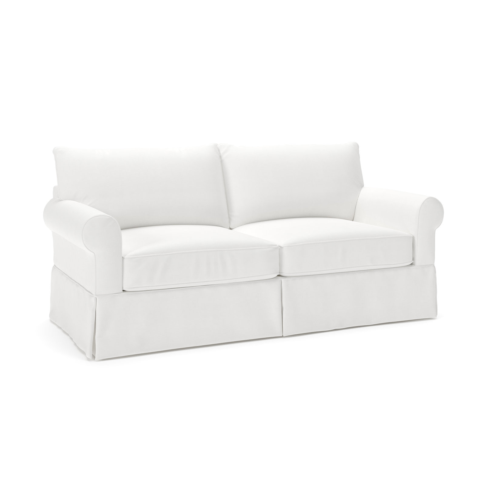 Amari 83'' Slipcovered Sofa, Bayou Off White Canvas