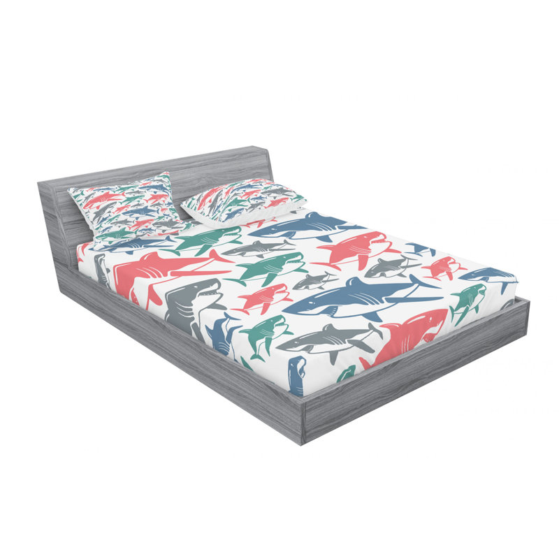 Microfiber Sheet Set, Queen Sheet Set with Fitted Sheet