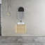 Meuble-lavabo mural 24 po avec lavabo d'art en céramique et porte à fermeture en douceur, emballage KD, contreplaqué
