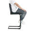Ensemble de 2 chaises noires en polyuréthane