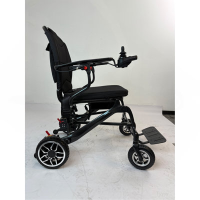 37 LBS Lightweight Carbon Fiber Electric Wheelchairs For Adults, 30 Miles Long Range Foldable Motorized Wheelchair With 2 Lithium Batteries & Dual Motors