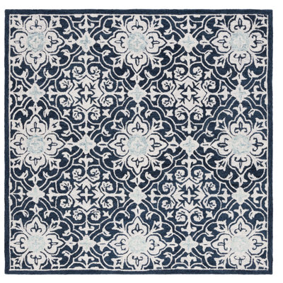 Roslyn Hand Tufted Wool And Cotton Damask Rug