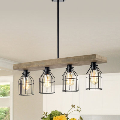 Luminaire suspendu à 4 lumières pour îlot de cuisine