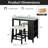 Brann 3-Piece Counter Height Dining Table Set