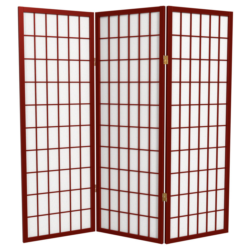Écran court Shoji 50,75 "Alex, Palissandre, 3 panneaux