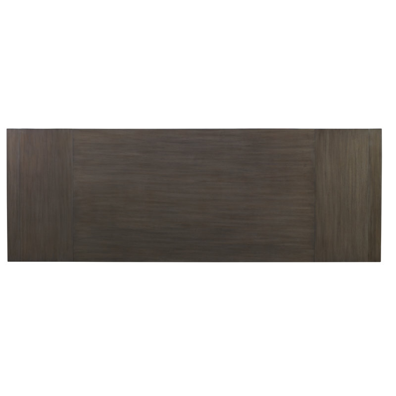 Hatteras Mahogany Wood Dining Table, Mink Gray
