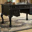 Bureau noir rétro de style français sculpté-403561075