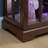 LED Curio Display Cabinet Antique Display Cabinet With Glass Doors Adjustable Shelves-125465689-125465687