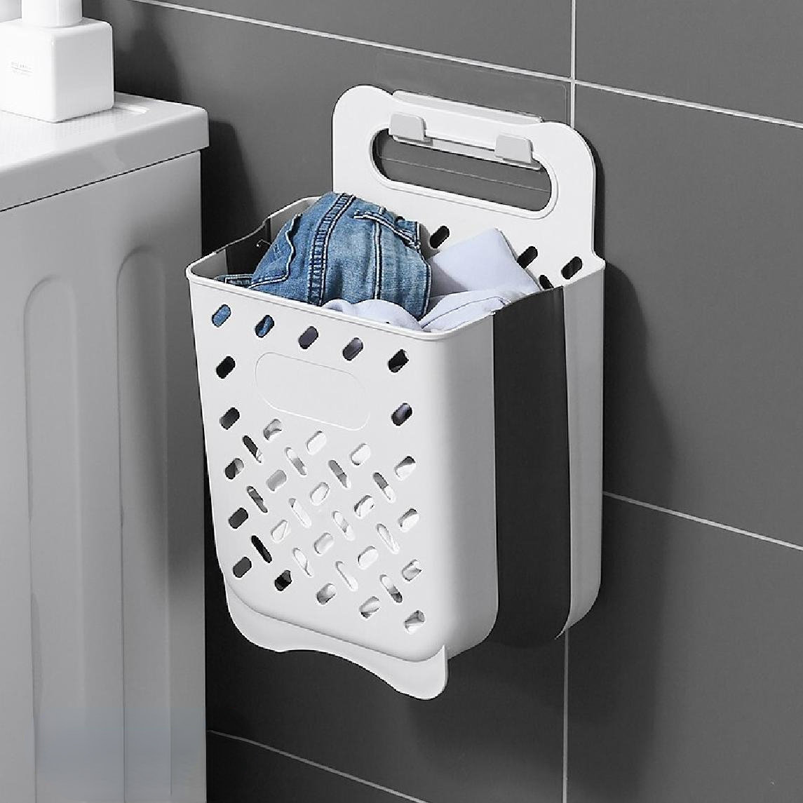 Wall mounted washing online basket