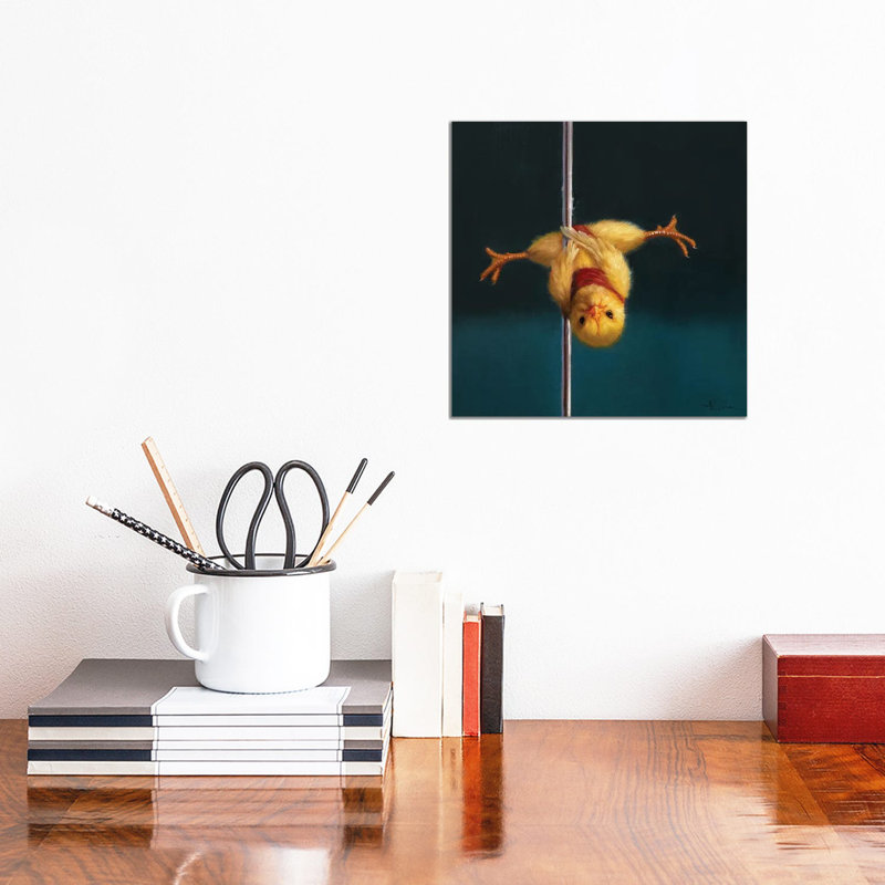 «Pole Chick Inverted V», reproduction d'art sur toile tendue