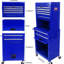 6 armoires de rangement amovibles en métal, 4 roulettes, capacité de 220 lb, bleu pour porte-outils de garage roulant avec revêtement en poudre universel, atelier-1117121050