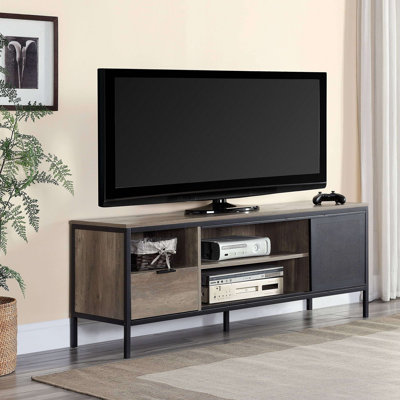 Rustic Oak Finish TV Stand