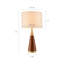 Lampe de table triangulaire