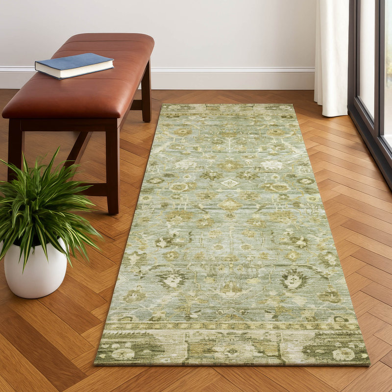 Premium Machine Washable Maag AMF1772 Global Rug, Runner 2'3" x 7'6"