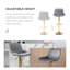 Tabouret pivotant rembourré Garnich-2068796544