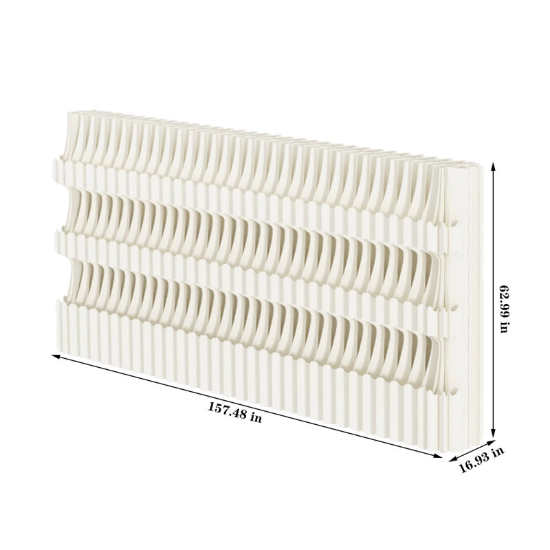 Nyack, 62.99" H x 157.48" W x 16.93" D