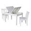 Rozanne Kids 3 Piece Solid Wood Rectangular Play Or Activity Table and Chair Set-1086642675