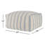 Demi Square Pouf